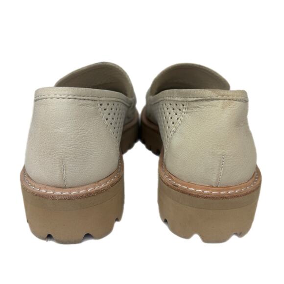 Dolce Vita Malila Perforated Chunky Loafers in Ivory - Women's Size 10 - Picture 3 of 10
